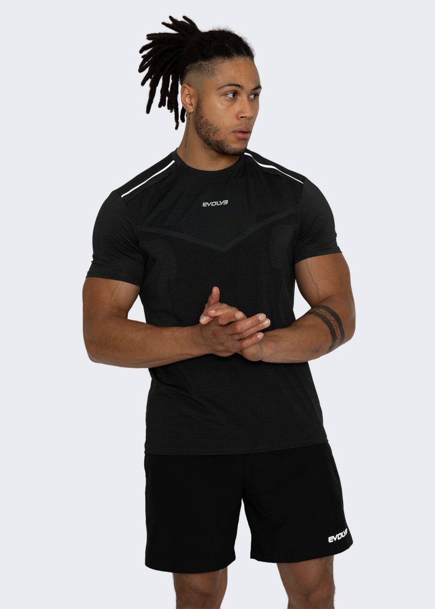 Evolve Mens Performance Cotton 3 Pack V-Neck T-Shirt - Tamaño Large
