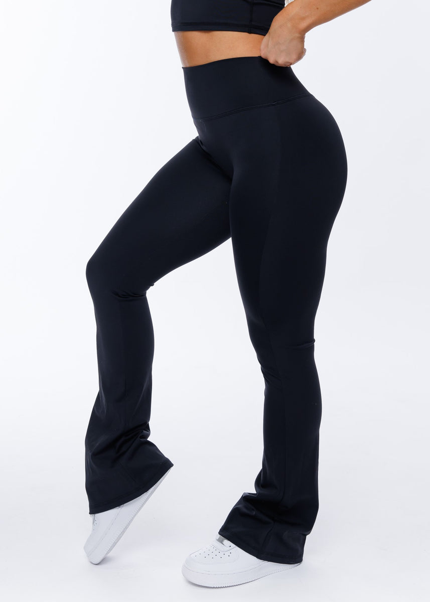 Vantage Flare Leggings - Black – Evolve Apparel