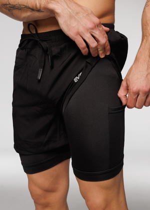 
                  
                    Load image into Gallery viewer, Limitless Active Shorts - Black
                  
                