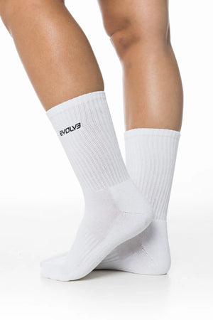 
                  
                    Load image into Gallery viewer, Crew Socks (3 Pack) - White
                  
                