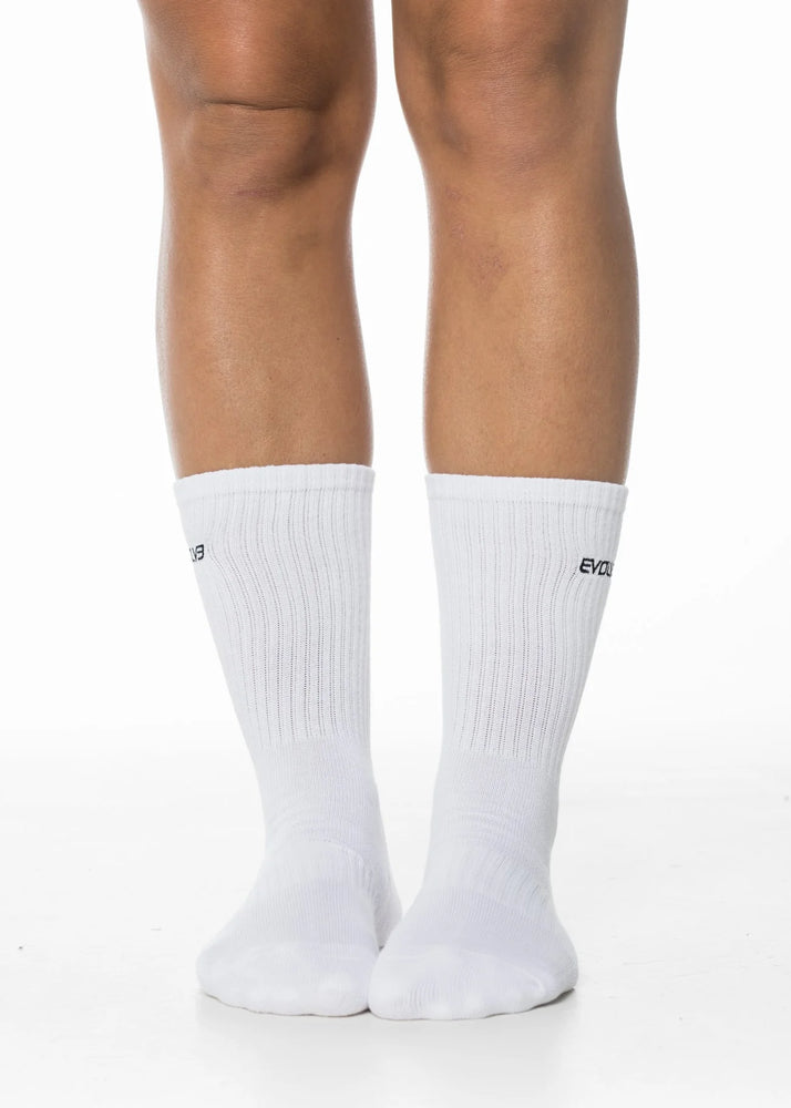 
                  
                    Load image into Gallery viewer, Crew Socks (3 Pack) - White
                  
                