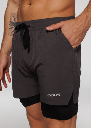
                  
                    Load image into Gallery viewer, Limitless Active Shorts - Graphite
                  
                