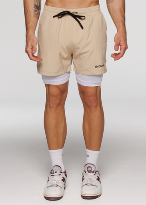 
                  
                    Load image into Gallery viewer, Limitless Active Shorts - Beige
                  
                