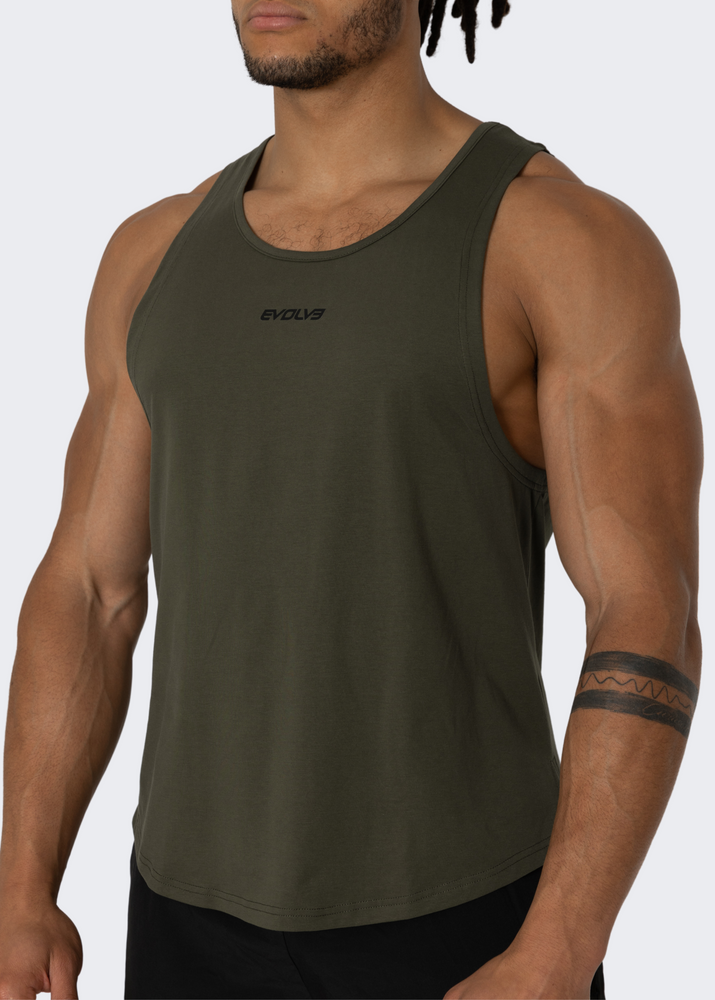 
                  
                    Load image into Gallery viewer, Flex Muscle Tank - Olive
                  
                