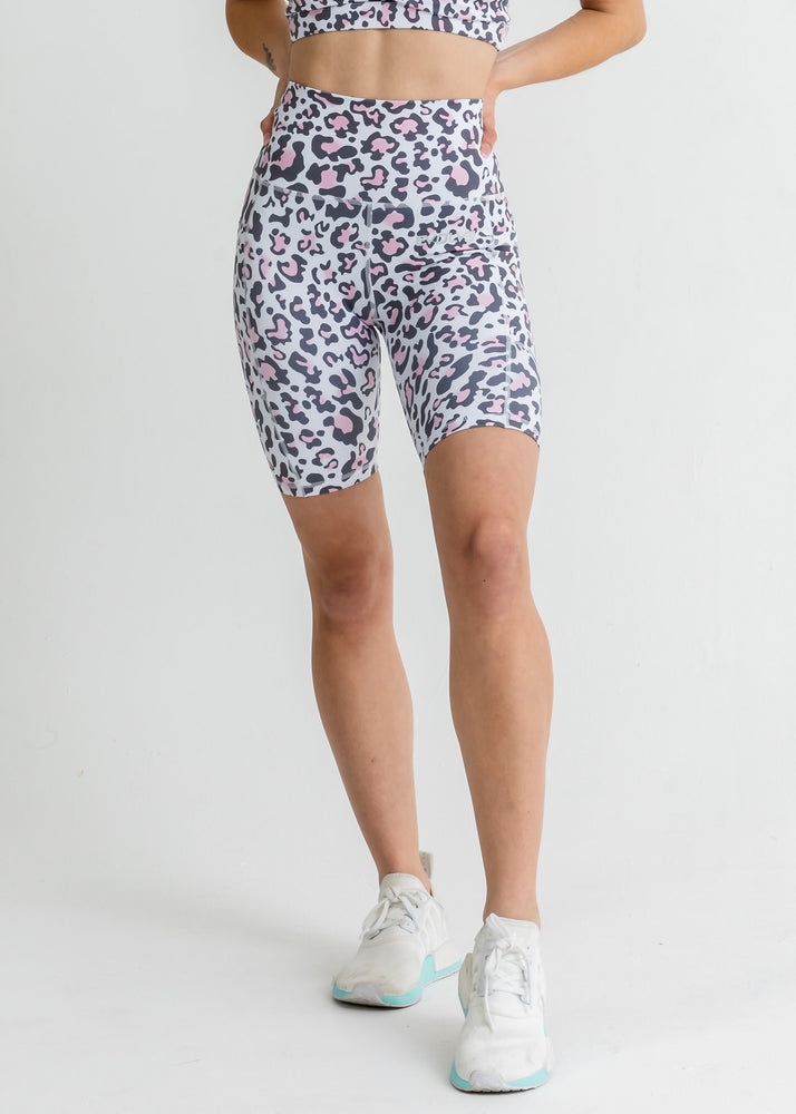 
                  
                    Load image into Gallery viewer, Jungle Bike Shorts - Pink Leopard
                  
                