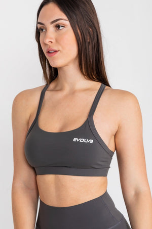 
                  
                    Load image into Gallery viewer, Lux Sports Bra - Slate Grey
                  
                