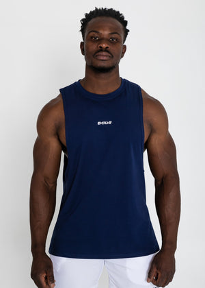 
                  
                    Load image into Gallery viewer, Critical Muscle Tank - Navy Blue
                  
                