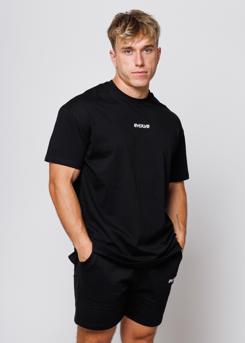 Oversized Tee - Black – Evolve Apparel