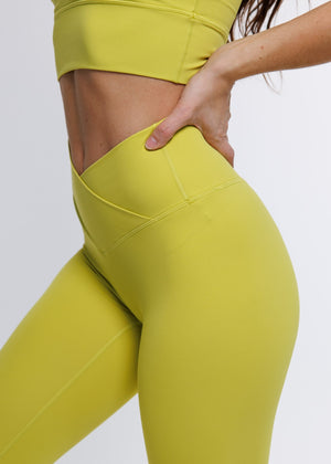 
                  
                    Load image into Gallery viewer, Elevate Cross Leggings - Charteuse
                  
                