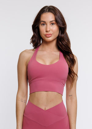 
                  
                    Load image into Gallery viewer, Elevate Halter Bra - Rose
                  
                