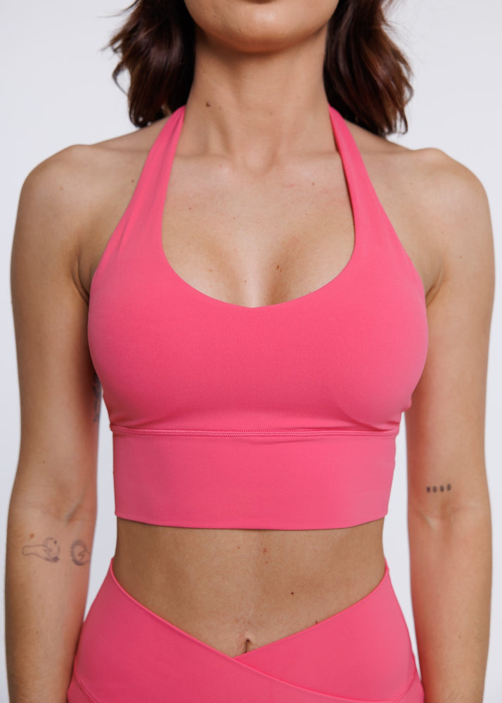 
                  
                    Load image into Gallery viewer, Elevate Halter Bra - Pink
                  
                