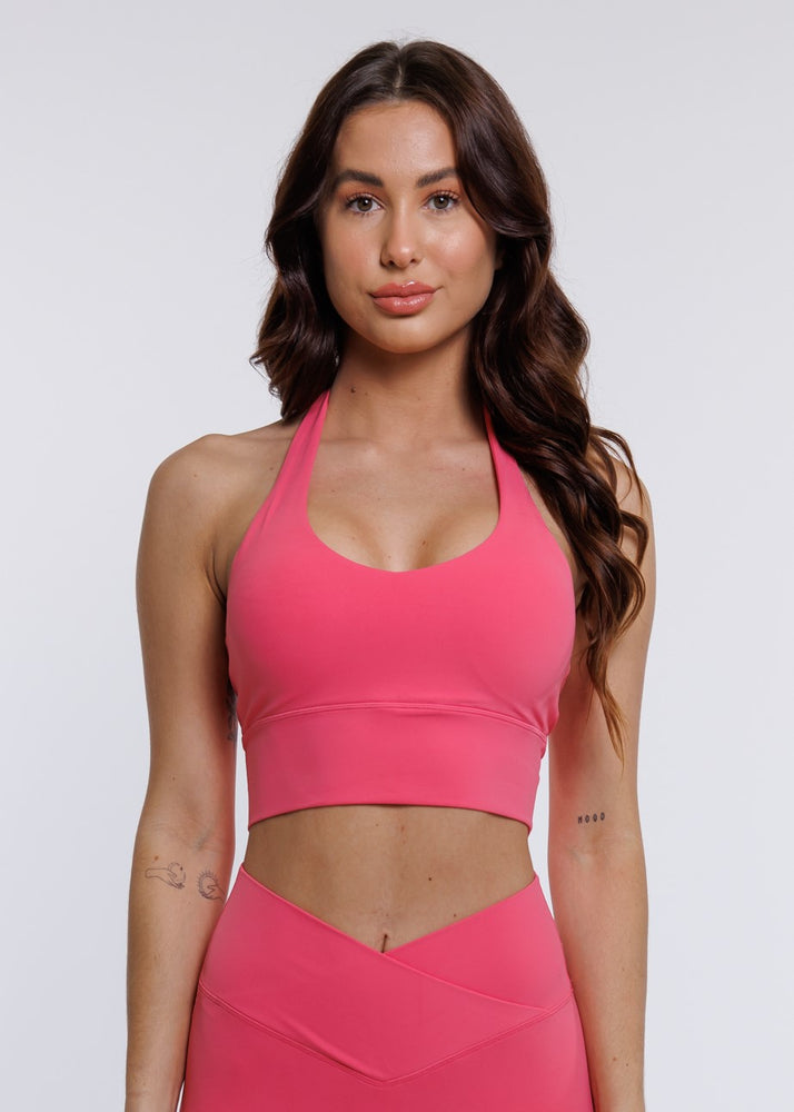 
                  
                    Load image into Gallery viewer, Elevate Halter Bra - Pink
                  
                