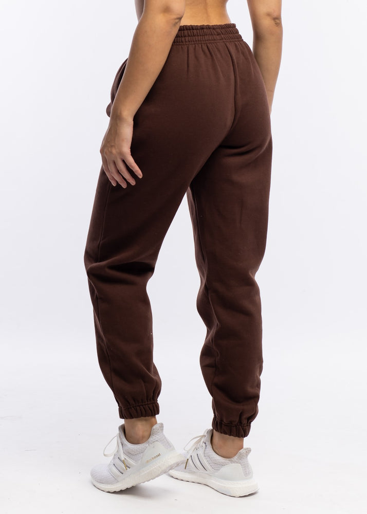Women's Clothing - Oversized Track Pants - Brown