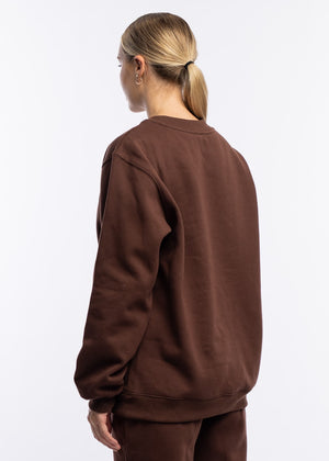 
                  
                    Load image into Gallery viewer, Oversized Crewneck - Chocolate
                  
                