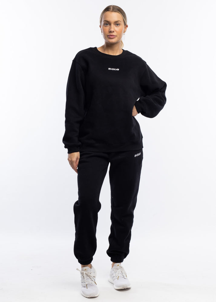 
                  
                    Load image into Gallery viewer, Oversized Crewneck - Black
                  
                