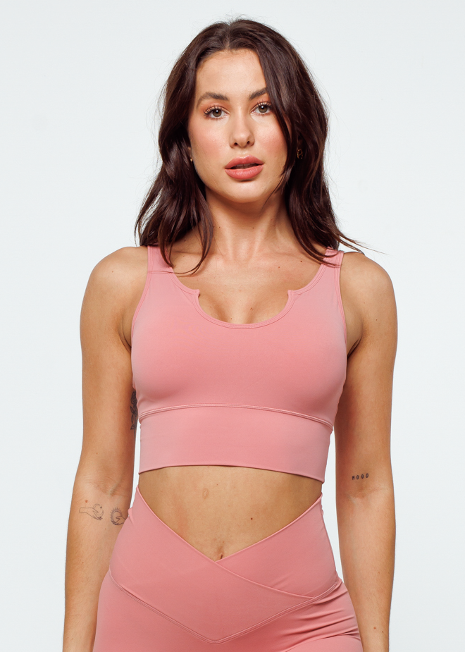 
                  
                    Load image into Gallery viewer, Essence Sports Bra - Coral Pink
                  
                