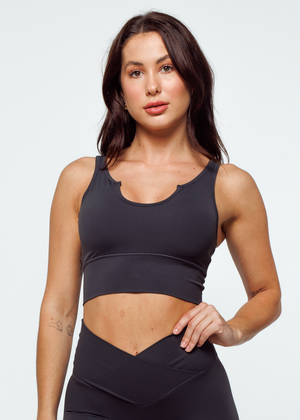 
                  
                    Load image into Gallery viewer, Essence Sports Bra - Graphite
                  
                