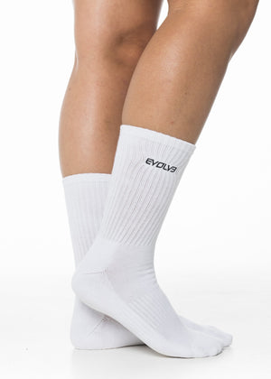 
                  
                    Load image into Gallery viewer, Crew Socks - White
                  
                