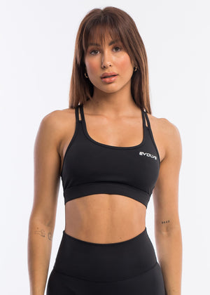 
                  
                    Load image into Gallery viewer, Motion Sports Bra - Black
                  
                