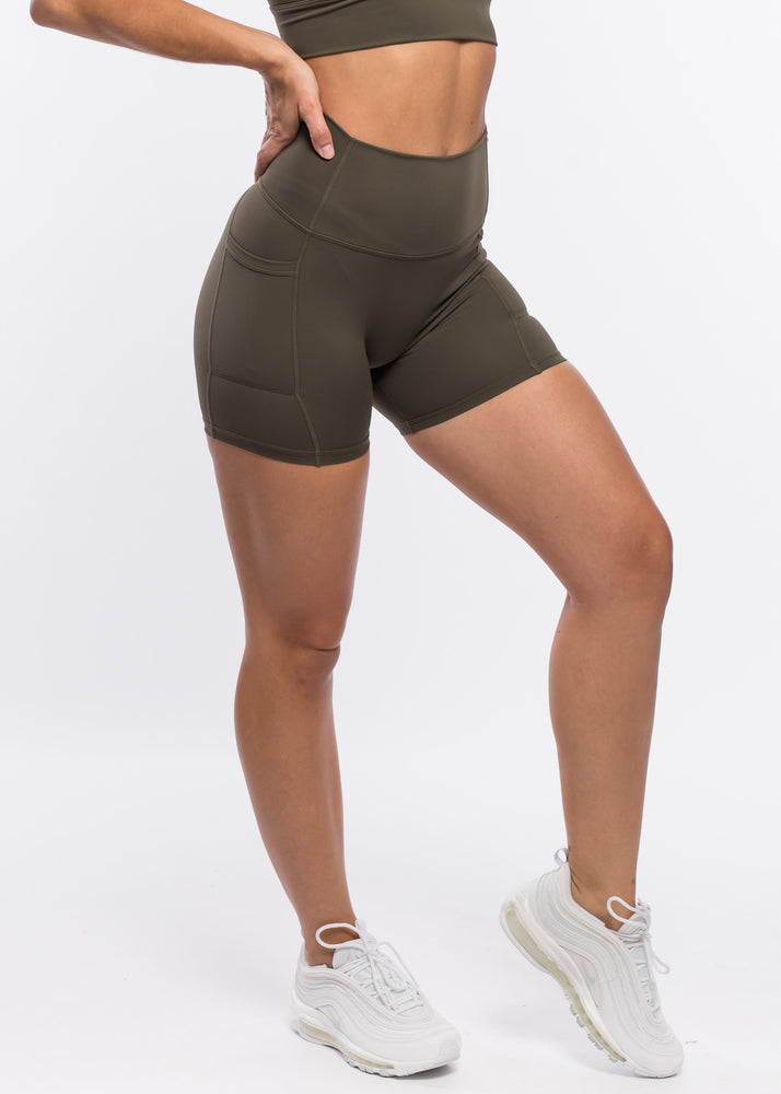 
                  
                    Load image into Gallery viewer, Super Scrunch Shorts - Khaki
                  
                