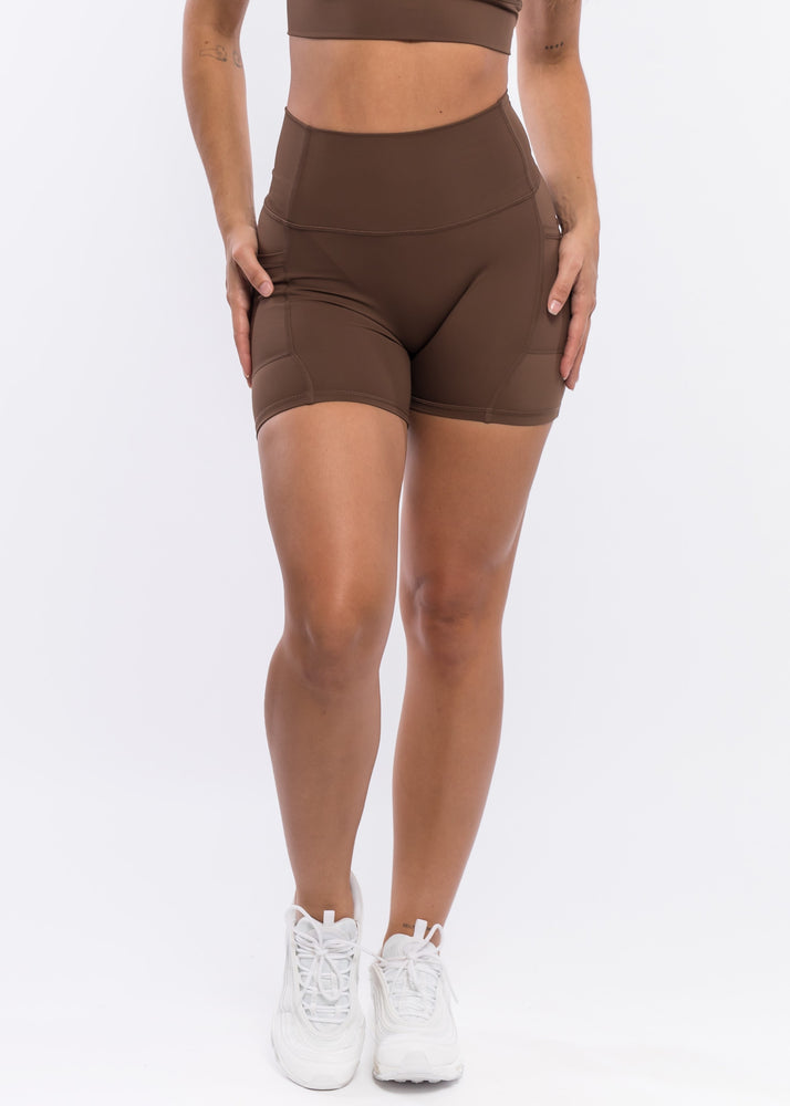 
                  
                    Load image into Gallery viewer, Super Scrunch Shorts - Chocolate
                  
                